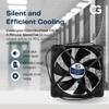 Coolerguys Dual Ball Bearing 12v 3pin Fan (120x25mm, Low Speed) view 4
