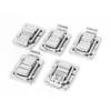 uxcell Suitcase Boxes Chests Trunk Lock Toggle Latch Catch Silver Tone 5pcs view 1