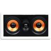 Micca M-CS Dual 5.25 Inch 2-Way in-Wall Center Channel Speaker for Home Theater, Whole House Audio, MTM LCR Design, 5.25" Poly Woofers, 1" Pivoting Silk Tweeter, White, Paintable, Each view 1