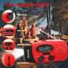Tiemahun Emergency Solar Hand Crank Dynamo NOAA WB AM/FM Radio Hurricane Camping Survive Kit with 3-LED Flashlight 2000mAh 088FS Portable radios view 4