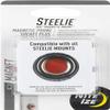 Nite Ize Steelie Magnetic Phone Socket Plus - Dashboard Phone Mount Socket with Strong Magnet - Phone Holder Accessory Compatible with Steelie Phone Mounting Systems - Grey view 1
