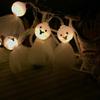 Penfly 1.5M 10LEDs Decorative Ghost Doll Shape Fairy Night Mood Light for Home Indoor Outdoor Festival Halloween Baby Child Bedroom Warm White view 2