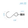 Mopao Party Light Hanger Metal Hanging Clips Hook Clamp Hanger for Curtain, String Party Light and Outdoor Activities Clips, 20 Pieces (2.4inch) view 2