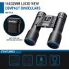 Barska 12x32 Lucid View Binoculars, Black (AB10113) view 3