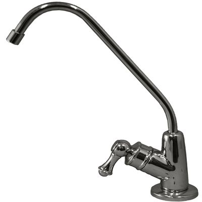 Pureteck F-07-CHR Euro Style Non Air-Gap RO Faucet for Reverse Osmosis with Quarter Turn Knob, Chrome