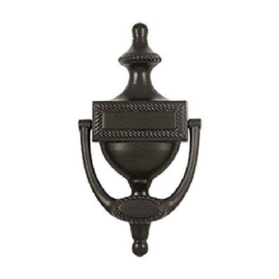 Deltana DKR75U10B Victorian Rope Design and 4-7/8-Inch Center to Center Door Knocker