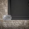 KOHLER K-8204-CM1 Cairn Sink, 33" Neoroc Composite Undermount Double-Bowl Kitchen Sink, Composite Kitchen Sink with Sink Rack, Matte Black view 2