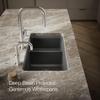 KOHLER K-8204-CM1 Cairn Sink, 33" Neoroc Composite Undermount Double-Bowl Kitchen Sink, Composite Kitchen Sink with Sink Rack, Matte Black view 3