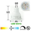 Direct-Lighting H System Daylight White 6000K GU10 LED Track Lighting Head - 7.5W LED Bulb 50154L-6K-BK Black view 4