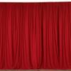 lovemyfabric 100% Polyester Window Curtain/Stage Backdrop Curtain/Photography Backdrop 58" Inch X 120" Inch(Approx 5ft X 10ft) (1, Red) view 1