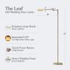Brightech Leaf Pharmacy LED Reading Lamp, Dimmable Floor Lamp with Easy Rotation over Chair or Desk for Living Rooms & Offices, Adjustable Standing Tall Lamp, For Sewing & Crafts, Antique Brass (Gold) view 4