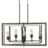 Home Decorators Collection Palermo Grove Collection 5-Light Black Gilded Iron Linear Chandelier view 1