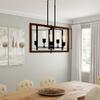 Home Decorators Collection Palermo Grove Collection 5-Light Black Gilded Iron Linear Chandelier view 4