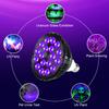 KINGBO Black Light Bulb, 36W LED Blacklight Bulbs E26 PAR38 Glow in The Dark, 395nm LEDs for Blacklight Party, Fluorescent Art, DJ Dance Party, Holiday Decorations, Acrylic Pouring Light view 4