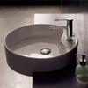Scarabeo 8029/D-One Hole-637509854911 Round Semi-Recessed Ceramic Sink, White view 1