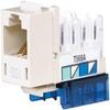 Hubbell Premise Wiring Ascent 10GbE Jack Universal Office White view 1