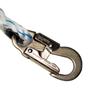 Pelican Rope 5/8" x 50' with Steel Snaphook Ends and Thimble Ends Polyester Composite Vertical Lifeline Rope, Great As Safety Line/Safety Rope for Anchorage Points/Roof Anchoring view 2