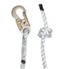 Pelican Rope 5/8" x 75' with Steel Snaphook Ends and Thimble Ends Polyester Composite Vertical Lifeline Rope, Great As Safety Line/Safety Rope for Anchorage Points/Roof Anchoring view 4