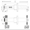 GOWE 1antibacklash ballscrew 1605-300mm-C7+BK/BF12+Nut-housing block+coupler view 2