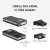Plugable USB 2.0 to HDMI, DVI, or VGA I Multi-Monitor External Video Graphics Card Adapter up to 1920x1080 Supports Windows 11, 10, 8.1, 7, XP, Mac, and ChromeOS view 2