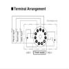 H3CA-A Timer Multi-Function; SPDT; 3A; Ctrl 24-240/VAC/DC; 11 Pin DIN ed view 2