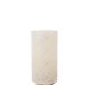 Carved Series Flameless Pillar Candle Color: Ivory, Size: 6" H x 3" W x 3" D view 1
