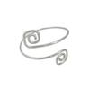 BodyJewelryOnline Square Design Wired Adjustable Armband, Material, Hypoallergenic, Non-Toxic, Fully Adjustable Design, Premium Silver Finish, Compact Size view 1