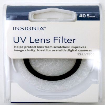 Insignia NS-UVF405 40.5mm UV Camera Lens Filter Block Clear Protect