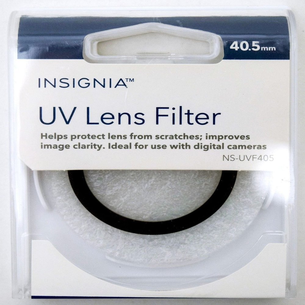 Insignia NS-UVF405 40.5mm UV Camera Lens Filter Block Clear Protect