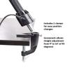HomeConcept LED Clamp Lamp Bright-Reader Full Spectrum Hi-Output 2,100 LUX, Dimmable, Energy Efficient 12w, 6,400k (for Paperwork,Reading, Knitting, Hobbies) Black Color with Adjustable Goose-Neck view 3