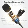 MAONO USB Lavalier Microphone, 192KHZ/24BIT Plug & Play Omnidirectional Lapel Shirt Collar Clip on Mic for PC, Computer, Mac, Laptop, YouTube, Skype, Recording, Podcasting, Gaming, AU-UL10 view 3
