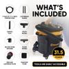Vacmaster Professional - Wet/Dry Vac, 16 Gallon, Beast Series, 6.5 HP 2-1/2" Hose (VJH1612PF0201), Black view 4