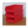 Triton Products 3-220R LocBin Stacking, Hanging, Interlocking Polypropylene Bins 7-3/8-Inch L by 4-1/8-Inch W by 3-Inch H Red 24 CT view 2