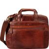 Mancini Leather Goods Buffalo Leather Double Compartment 15.6" Laptop Briefcase view 1