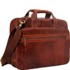 Mancini Leather Goods Buffalo Leather Double Compartment 15.6" Laptop Briefcase view 3