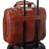 Mancini Leather Goods Buffalo Leather Double Compartment 15.6" Laptop Briefcase view 4