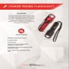 Power Probe Flashlight - Red (PPFL101CS) [Diagnostic Car Test Tool, 800 Lumens LED Bulb, 4 Mode Tail Switch, Waterproof, Heavy Duty Aluminum Housing] view 3