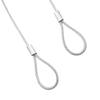 Safety Cable Lock 98''Long,Luggage Lock Safety Cable Lightweight Braided Stainless Steel Double Loop by Ovener view 2