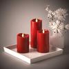 Ganz - Red LED Wax Pillar Candle, 3x5 (LLWP1003) view 3