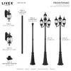 Livex Lighting 7507-14 Pier Mount, Black view 3