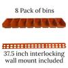 Homak Plastic Bins, Small, Set of 8, HA01080643 view 2