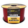 GS Power 12 Gauge Wire 100ft Oxygen Free, OFC Pure Copper Electrical 12v Low Voltage Speaker Wire Spool, 12AWG for Electric, Automotive, Trailer, Stereo, RC, Car, Home Theater, LED, Lamp Wiring view 1