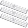 URPOWER Motion Sensor Light, 10 LED Bulbs Operated Wireless Motion Nightlight Portable Magnetic Security Closet Light Stick Up Motion Sensor Night Lights for Closets Hallway Stairway(3) view 1