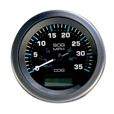 Sierra International 781-684-035P Scratch Resistant Eclipse Gauge 35 MPH GPS Speedometer, 3"