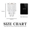 Sunli House Modern Mini Chandelier Shade,H12.9 X W8.66 Chandeliers Light Fixture Sparkling Decorations for Wedding Centerpiece Lampshade with Acrylic Jewel Droplets view 2