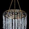 Sunli House Modern Mini Chandelier Shade,H12.9 X W8.66 Chandeliers Light Fixture Sparkling Decorations for Wedding Centerpiece Lampshade with Acrylic Jewel Droplets view 4