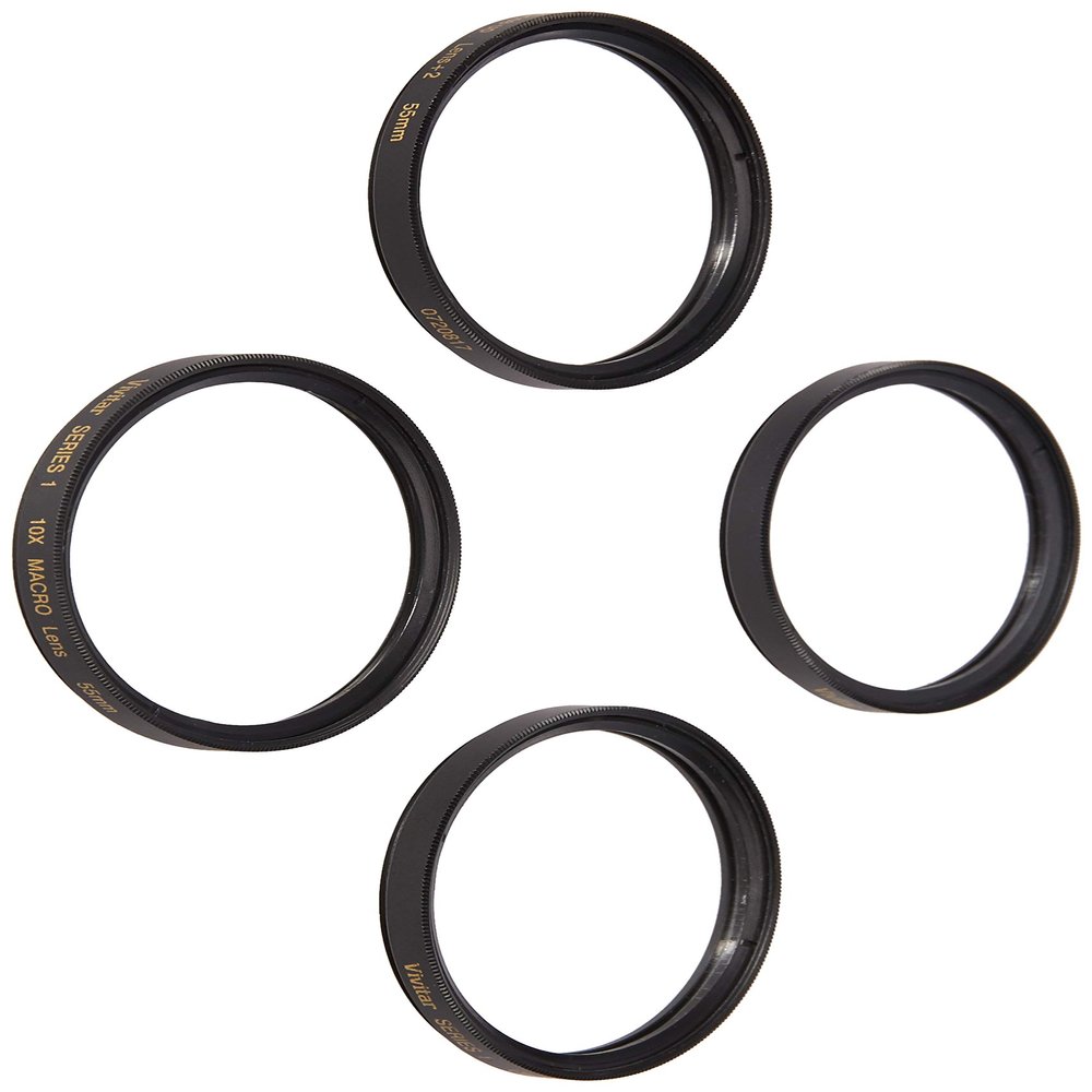 Vivitar Series 1 1 2 4 10 Close-Up Macro Filter Set w/Pouch (55mm)