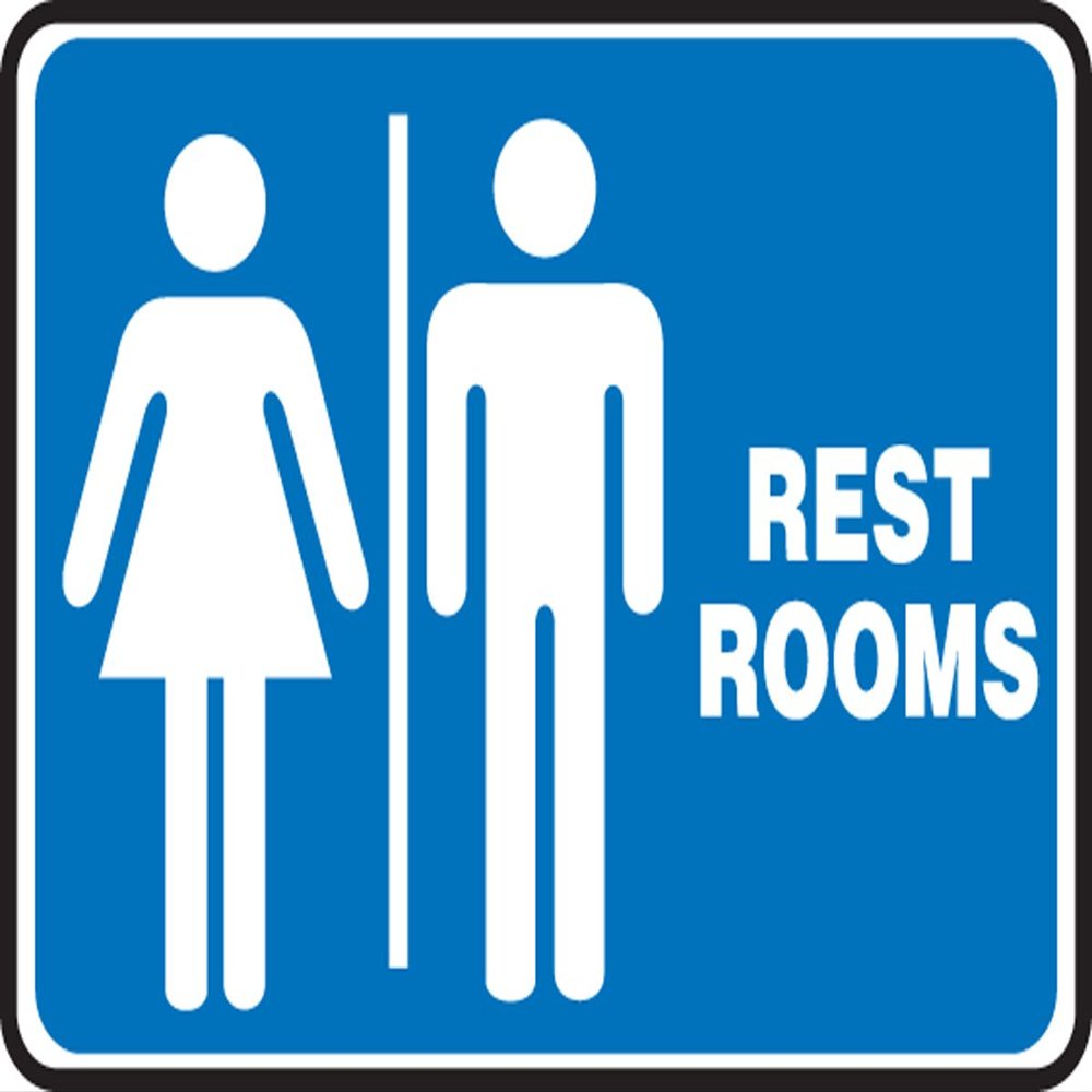 Accuform RESTROOMS (W/UNISEX GRAPHIC) (MRST516XT)