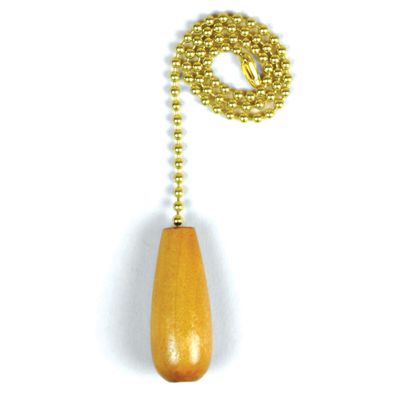 Jandorf 60321 Pull Chain Hardware, Brass/Wood