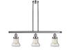Innovations Lighting 213-PN-G194 Bellmont - Three Light Adjustable Stem Island, Polished Nickel Finish with Seedy Glass view 1